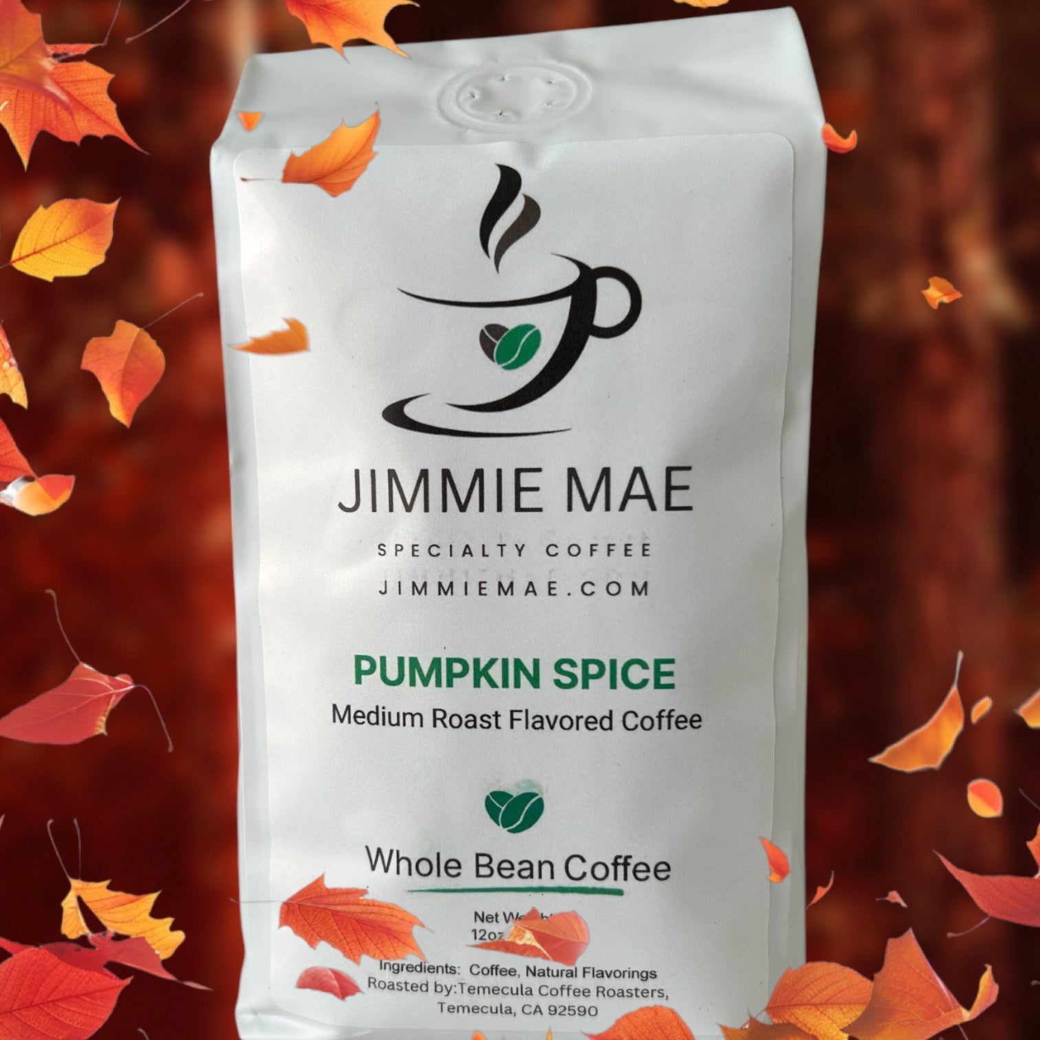 Pumpkin Spice Flavored Coffee - Jimmie Mae Specialty Coffee